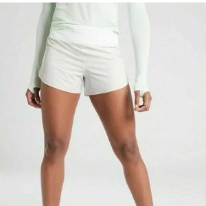 Athleta 3” Run With It Shorts XS White Camo Python